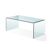 Glass coffee table